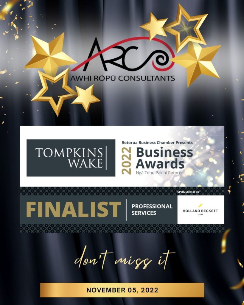 Rotorua Business Awards 2022 - Finalist Poster